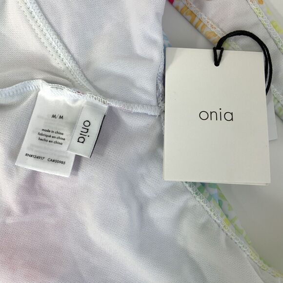 Onia Swimsuit Women Size M Pastel Animal Print One Piece - Picture 3 of 11